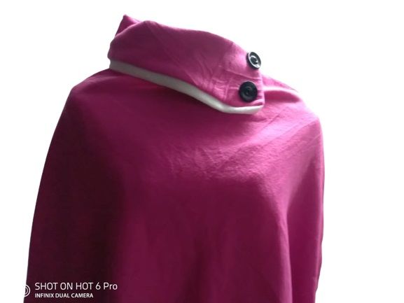 Women's hot pink poncho easy and comfortable to wear and is quite fashionables.Best gift to gift to your mum,aunty and other mothers during this mothers day celebration.