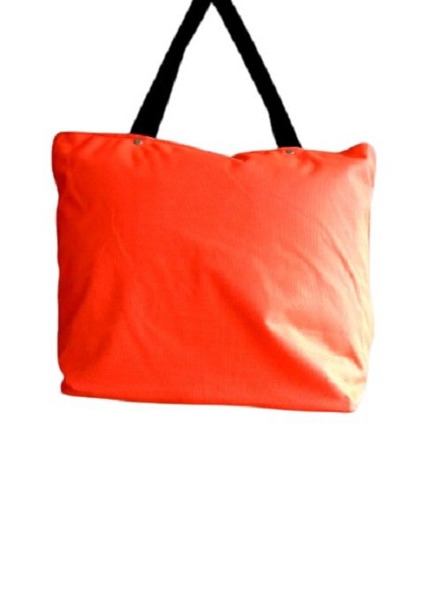 Women's orange canvas Ankara handbag easy and comfortable to carry and is very fashionable and classic to have