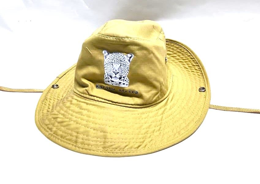 An unisex KARIBU AFRICA beige safari hat easy and comfortable to wear and is very fashionable to have.