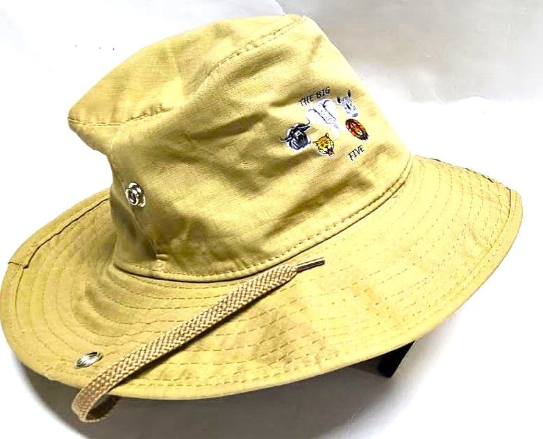 An unisex bih five beige safari hat easy and comfortable to wear and is very fashionable to have readily available.