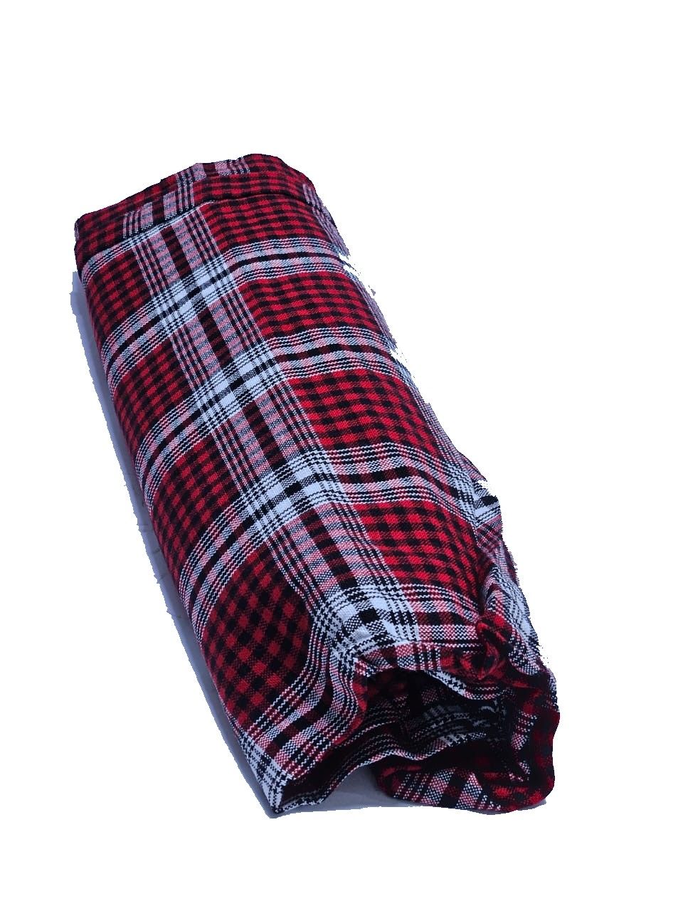 A  maroon checked maasai shuka very warm, fashionable classic and durable to have readily available with affordable prices.