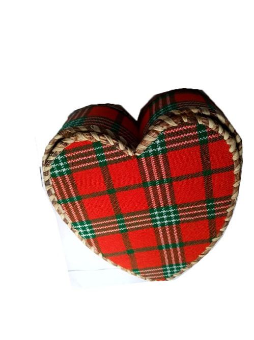 A red green medium maasai  love heart gifting box best for presenting gifts and surprises and a durable to have.