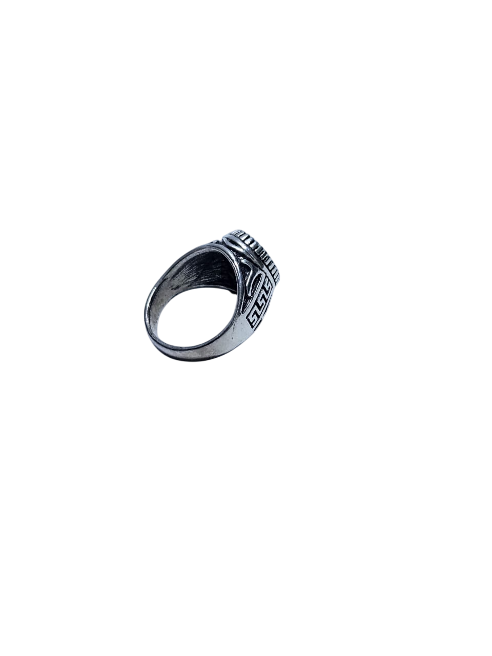 Men's silver green stone ring easy and comfortable to wear and is very fashionable readily available .