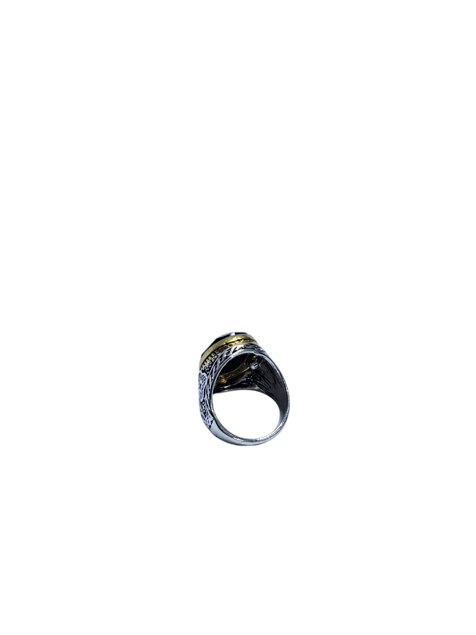 Men's black stone silver ring easy and comfortable to wear very durable and readily available with affordable prices.