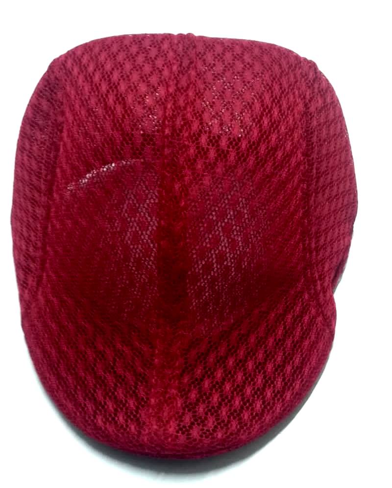 Men's red mesh newsboy cap easy and comfortable to wear, durable and fashionable and are readily available.