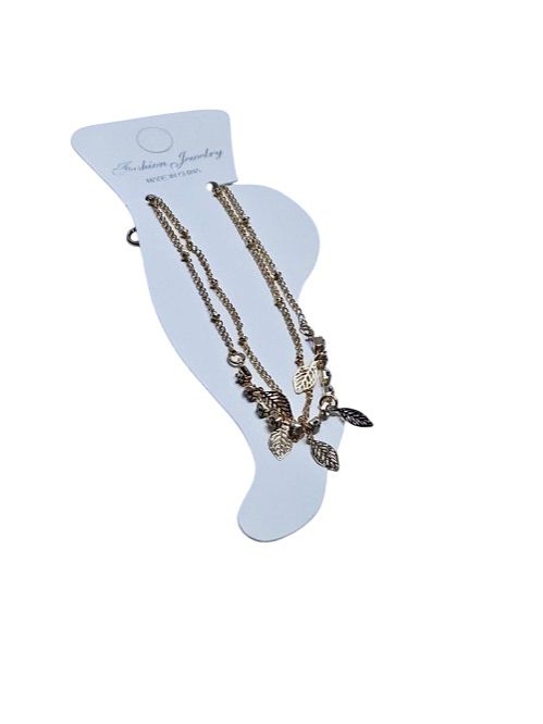 A golden leaf like ladies anklets easy and comfortable to wear and are readily available and durable