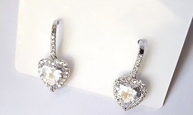 Small love silver earrings durable, fashionable and classic. They are easy and comfortable to wear and are best gift to offer to your female friends.