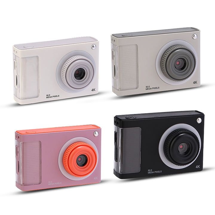 2024 New Fill Light 2.4-inch 4X Digital Zoom digital Camera 48MP dual lens Video Recorder 1080P 4K 600 mah gaming camera