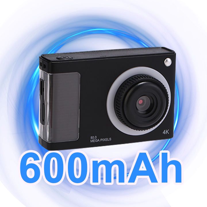 2024 New Fill Light 2.4-inch 4X Digital Zoom digital Camera 48MP dual lens Video Recorder 1080P 4K 600 mah gaming camera