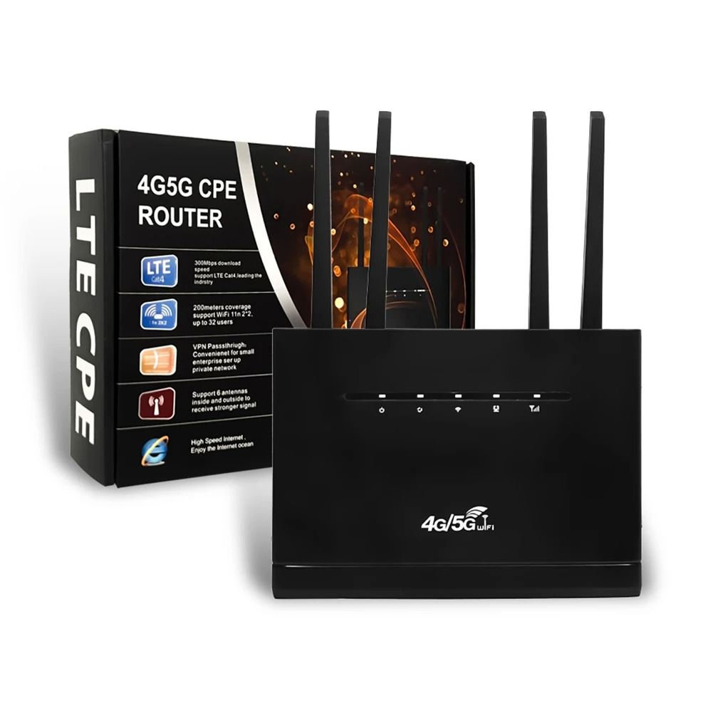 4G LTE WIFI Router 300Mbps Network 4 External Antennas Wireless Router with SIM Card Slot RJ45 WAN LAN Wireless Modem for Home