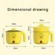 Hot Pot Electric Multifunctional Stew Pot Ramen 1.8L Students Cooker Portable Non-Stick Frying Pan Mini Electric Pot