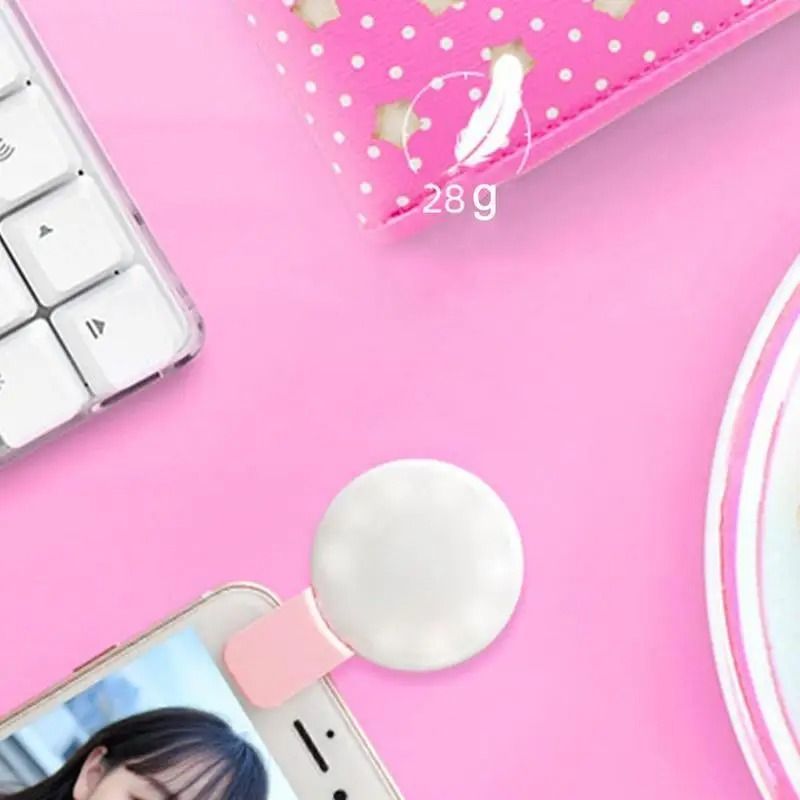 Mobile Phone LED Selfie Light Portable Mini Three Stop Dimming Circle Camera Photography Clip Video Fill Light Spotlight
