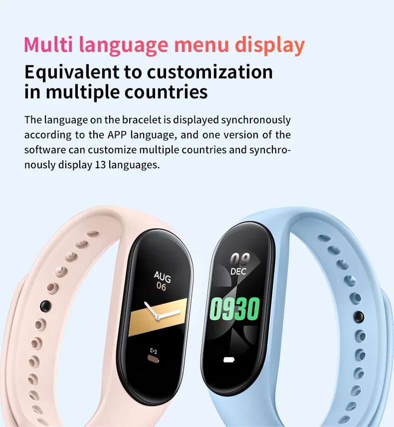 M8 Fitness Bracelet Smart Band Watches Women Men's Watch Blood Pressure Monitor Sports Smartwatch For Xiaomi Android R2LB