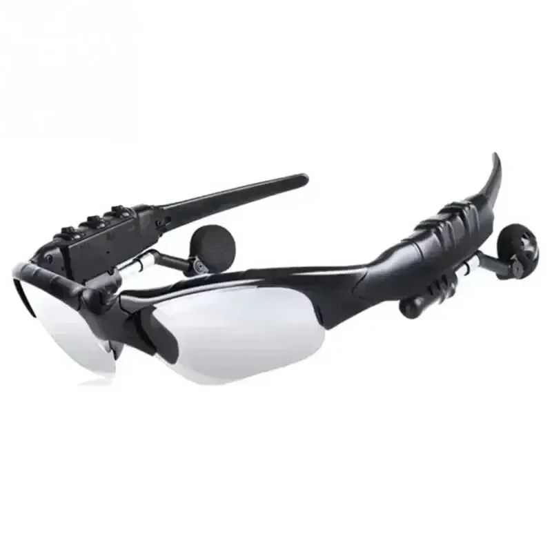 New Stereo Earphones Wireless Headset with Mic Glasses Sunglasses for Driving Cycling Sports Noise Reduction Headphones