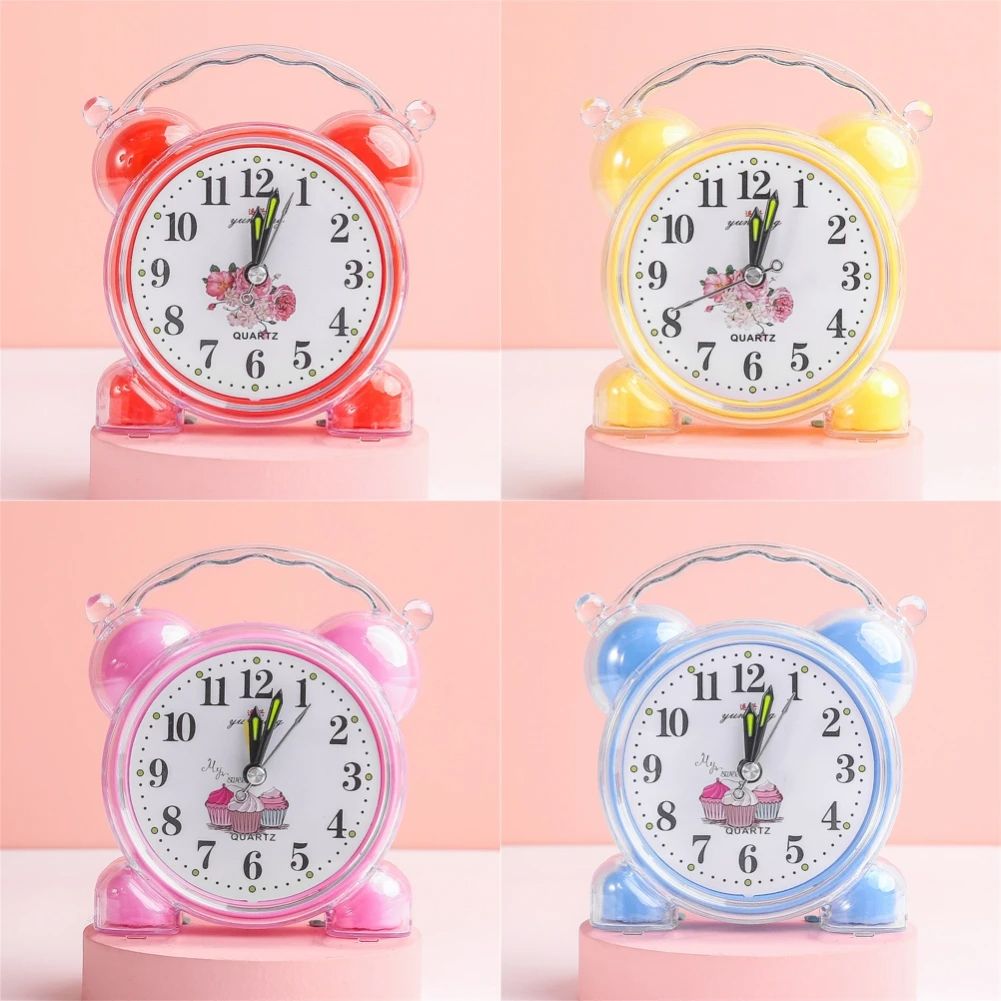 Cute Loud Alarm Clock Cute Mini Alarm Clock Table Bedside Alarm Clock Bedroom School Office Desk Home Decoration
