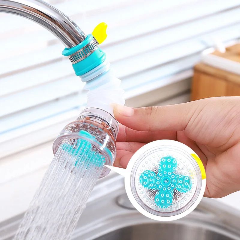NEW Rotation Kitchen Faucet Spouts Sprayers PVC Shower Tap Water Filter Purifier Nozzle Filter For Household Kitchen Accessories