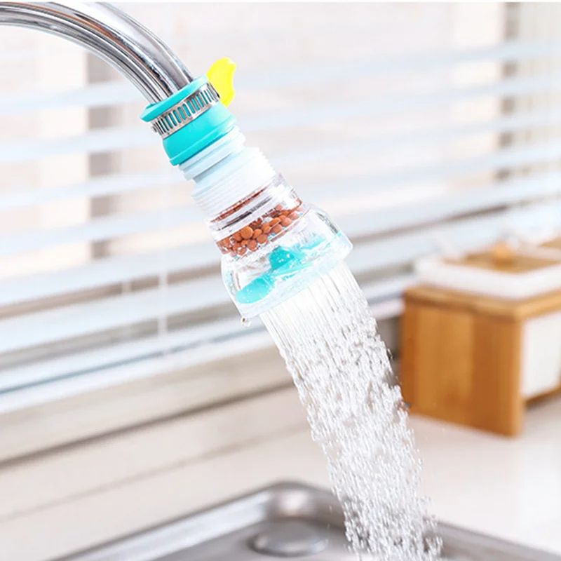 NEW Rotation Kitchen Faucet Spouts Sprayers PVC Shower Tap Water Filter Purifier Nozzle Filter For Household Kitchen Accessories