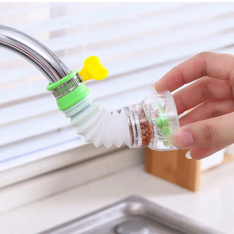 NEW Rotation Kitchen Faucet Spouts Sprayers PVC Shower Tap Water Filter Purifier Nozzle Filter For Household Kitchen Accessories