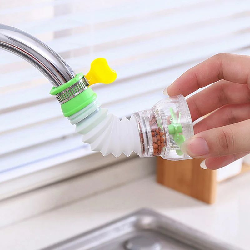 NEW Rotation Kitchen Faucet Spouts Sprayers PVC Shower Tap Water Filter Purifier Nozzle Filter For Household Kitchen Accessories