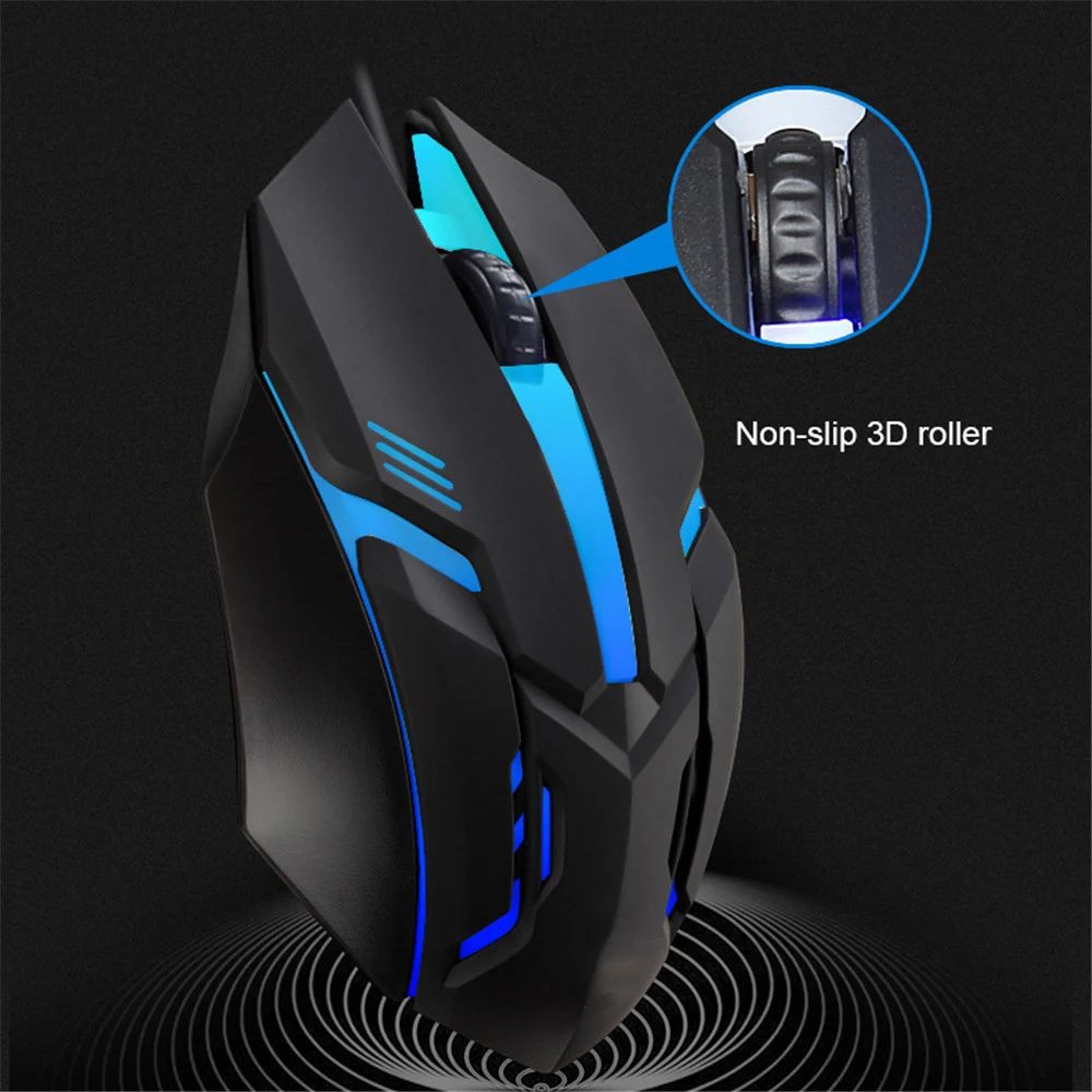 USB Wired Mouse Colorful LED Gaming Mouse 5000 DPI Wired Mice Optical Wired Gamer Mouse For Desktop Laptop PC Computer
