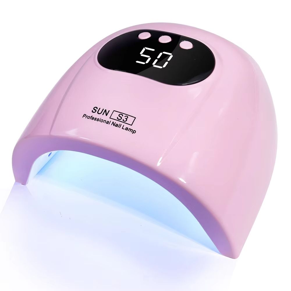 Smart pink nail lamp S3 LED nail light4-timing nail dryers phototherapy lamp gel nail polish curing lamp nail salon girl gift
