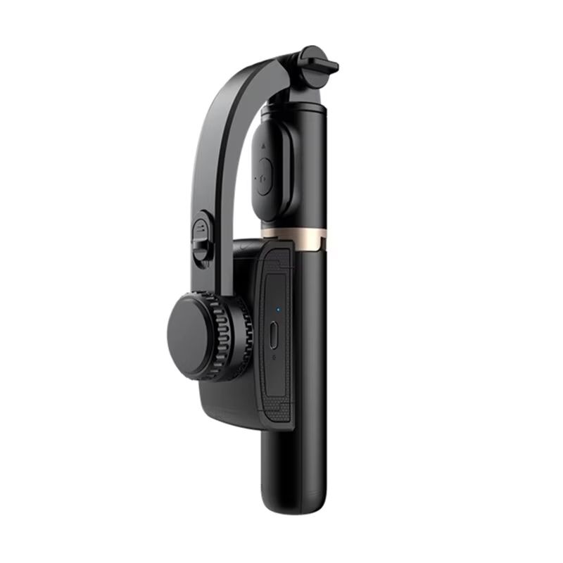 2024 New Gimbal Stabilizer Selfie Stick Wireless Foldable Tripod with Bluetooth Shutter Monopod for IOS Android