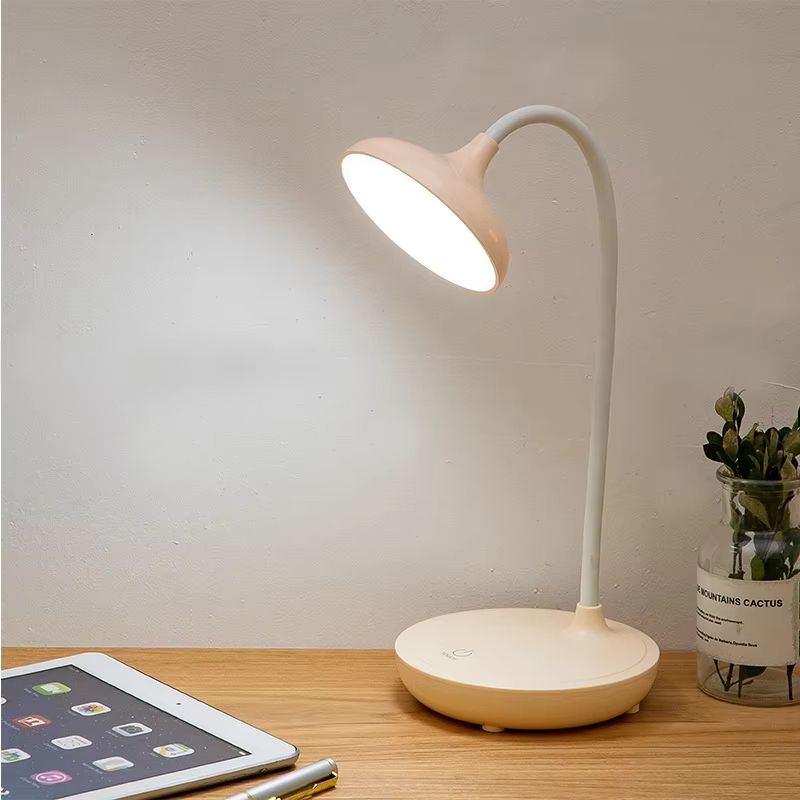 Touch Control LED Table Lamp USB Rechargeable Desk Lamp Dimmable Reading Night Light Eye Protection Flexible Studying Lights