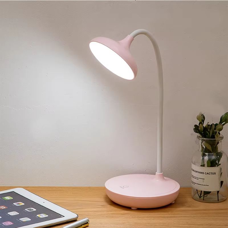 Touch Control LED Table Lamp USB Rechargeable Desk Lamp Dimmable Reading Night Light Eye Protection Flexible Studying Lights