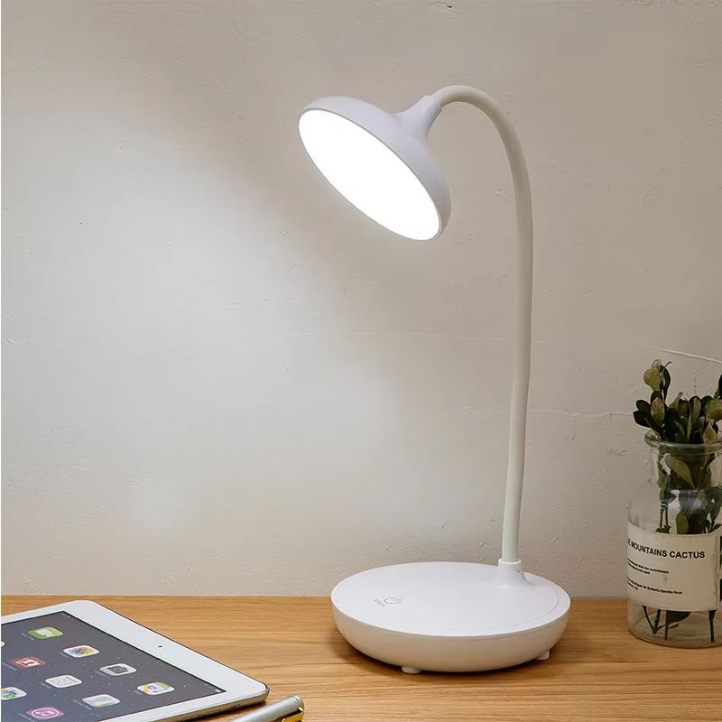 Touch Control LED Table Lamp USB Rechargeable Desk Lamp Dimmable Reading Night Light Eye Protection Flexible Studying Lights