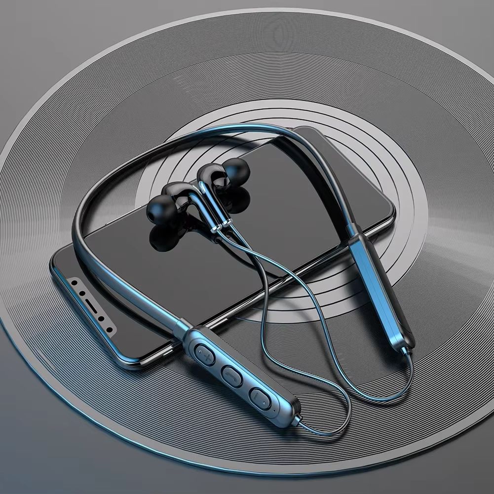 Wireless Bluetooth-compatible 5.1 Earphone Stereo Neckband Sports Headphone for Phone Tablet Headset with Built-in Microphone