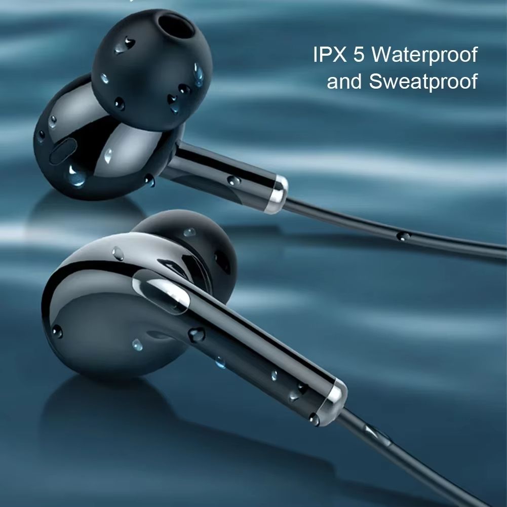 Wireless Bluetooth-compatible 5.1 Earphone Stereo Neckband Sports Headphone for Phone Tablet Headset with Built-in Microphone