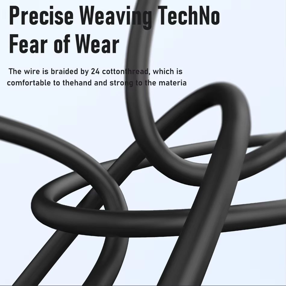 USB Fast Charging Cable, 2-in-2, PD240W, Colorful Ambient Light, Liquid Silicone Material, iPhone, Samsung, Huawei, Xiaomi