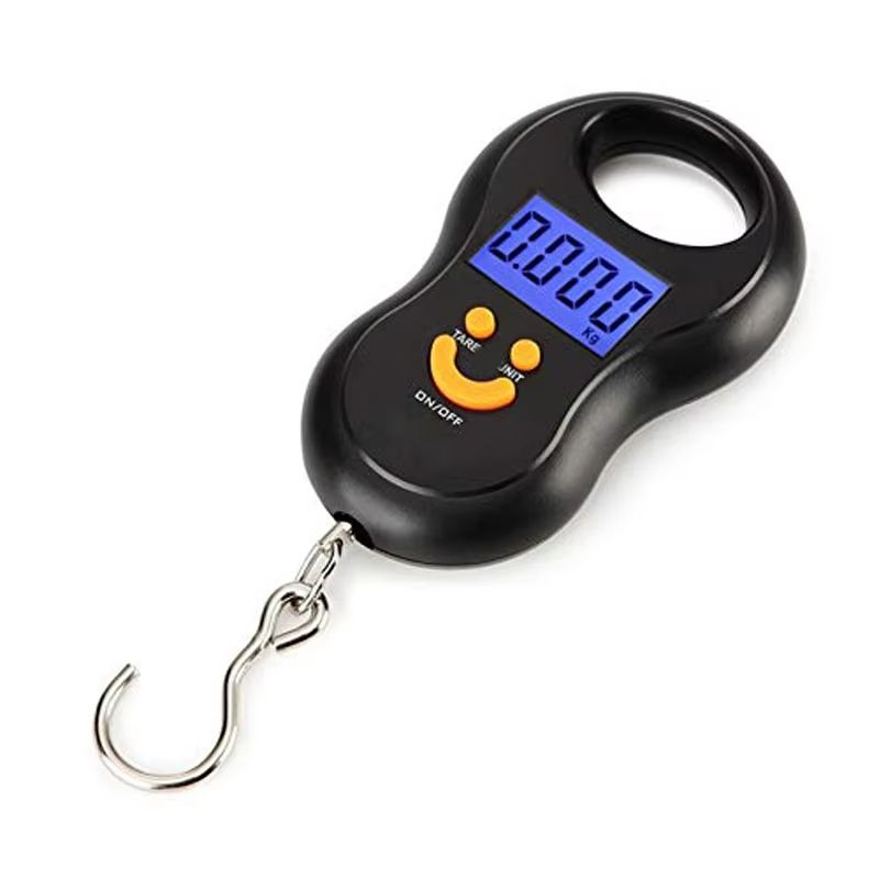 Electronic 50Kg 10g Hanging Scale LCD Digital Scale BackLight Fishing Weights Pocket Scale Luggage Scales