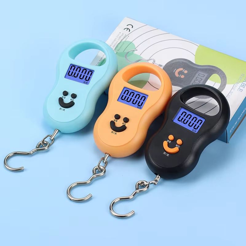 Electronic 50Kg 10g Hanging Scale LCD Digital Scale BackLight Fishing Weights Pocket Scale Luggage Scales