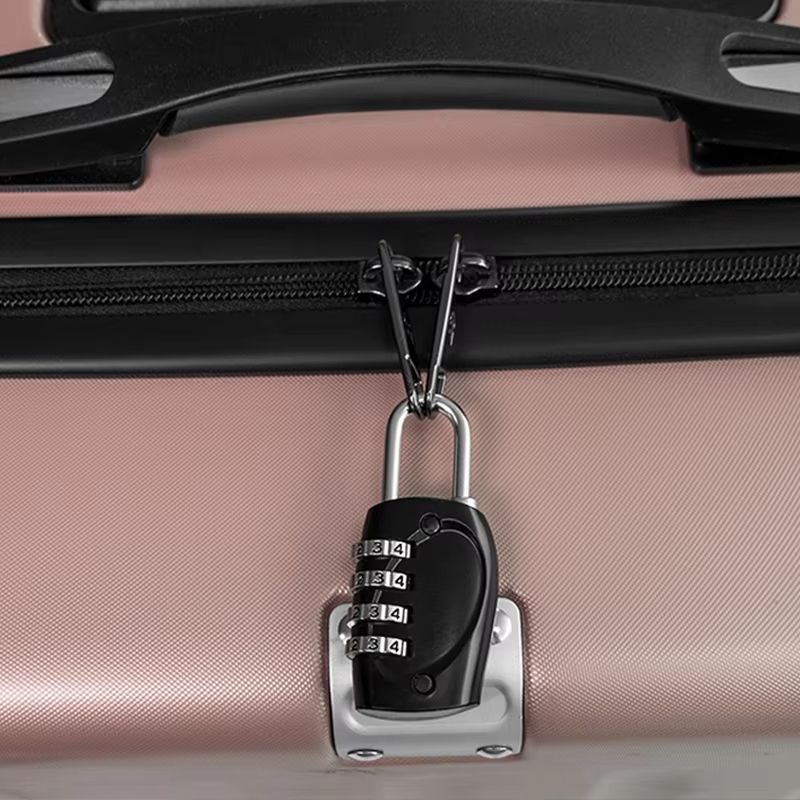 Popular 4-digit Password Padlock 6-color Gym Locker Anti-theft Combination Lock Luggage Travel Safety Lock Zinc Alloy Hardware