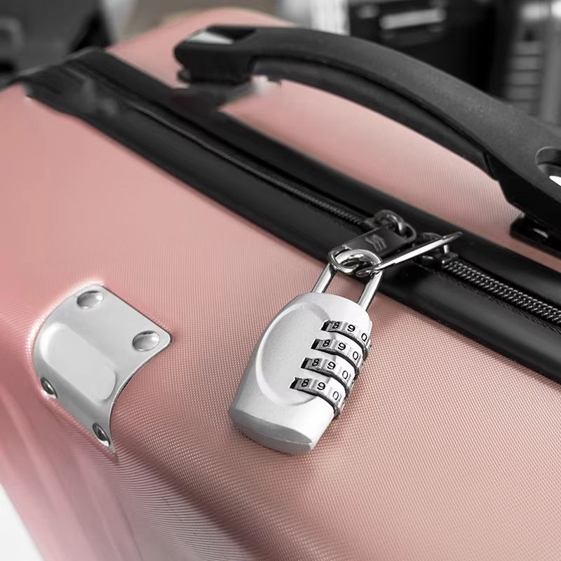 Popular 4-digit Password Padlock 6-color Gym Locker Anti-theft Combination Lock Luggage Travel Safety Lock Zinc Alloy Hardware