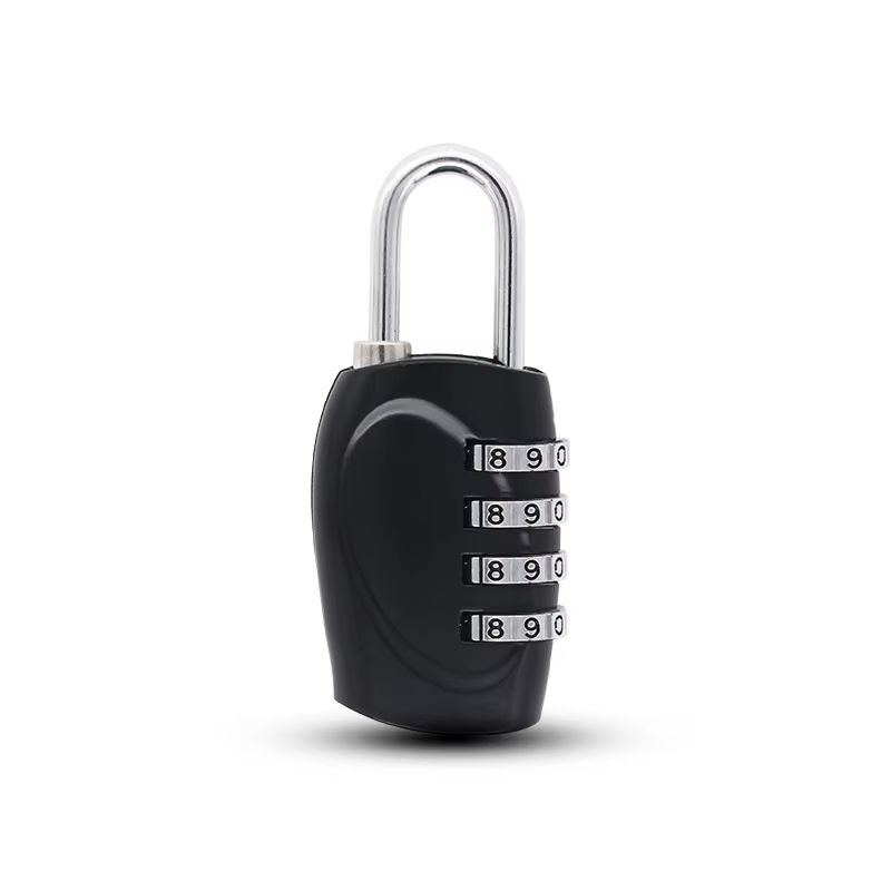 Popular 4-digit Password Padlock 6-color Gym Locker Anti-theft Combination Lock Luggage Travel Safety Lock Zinc Alloy Hardware