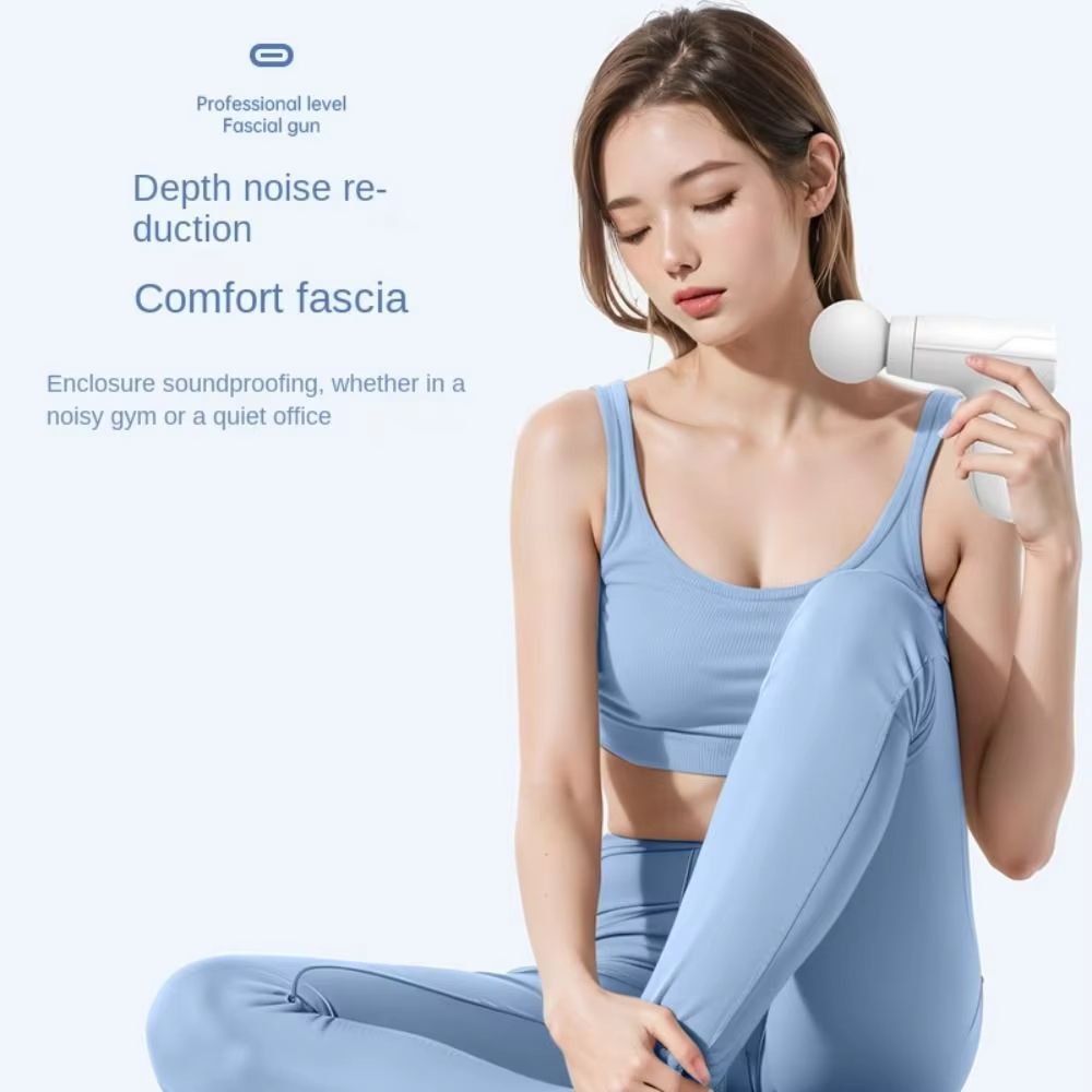 Electric Deep Tissue Massager 3 Levels Adjustable Mini Electric Fascia Massager Portable Handheld Deep Tissue Massagegun Women
