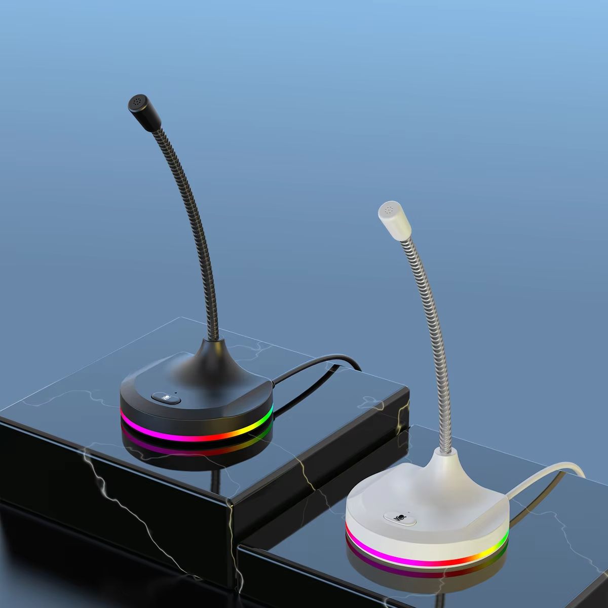 Private model colorful microphone microphone game webcast 3 port usb microphone office desktop computer microphone