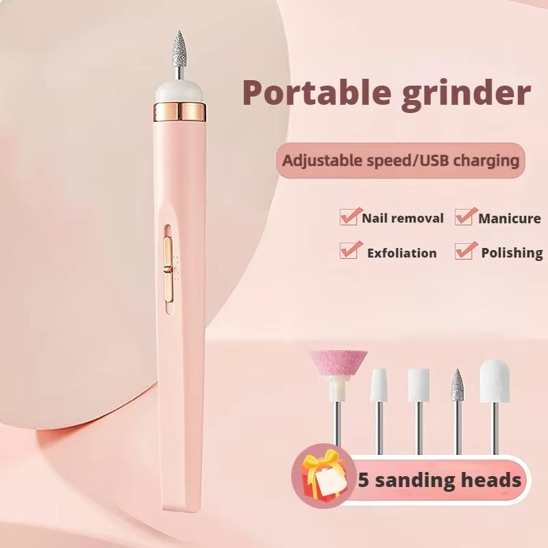 Electric Nail Drill Machine Manicure Set 5 in 1 Nail Art Manicure Tool Nail Drill File Grinder Grooming Kit nail polish remover