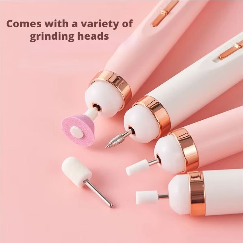 Electric Nail Drill Machine Manicure Set 5 in 1 Nail Art Manicure Tool Nail Drill File Grinder Grooming Kit nail polish remover