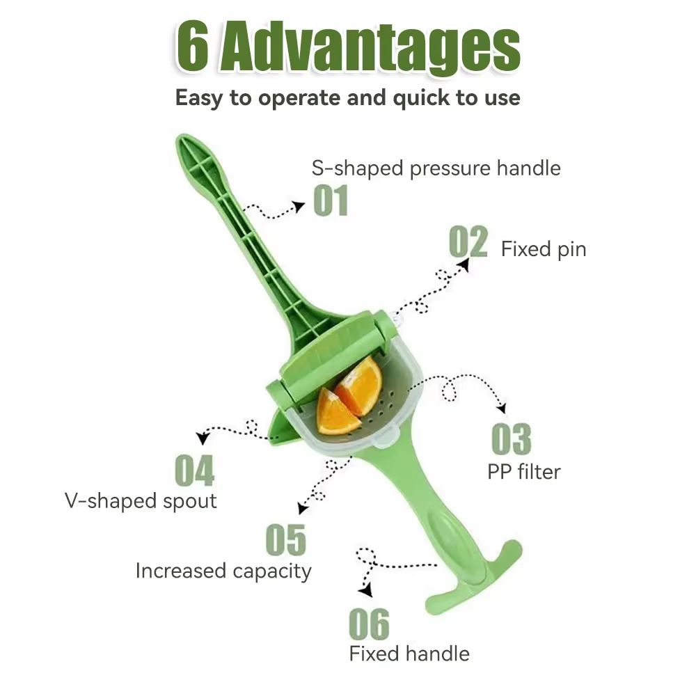 Multifunctional Hand Juicer Household Small Juicer Hand Juicer Juicer Juicer Pomace Separator Lemon Juicer Kitchen Supplies