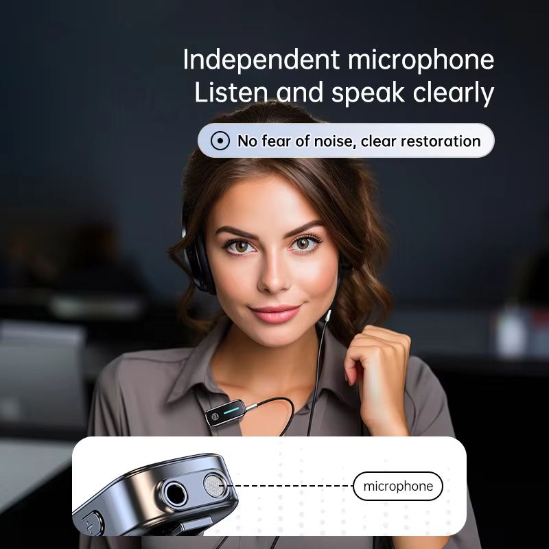 Bluetooth 5.3 Receiver 2 In 1 Transmitter Lcd Display Aux Bluetooth Car Adapter Wireless Audio Transmitter for TV Speakers