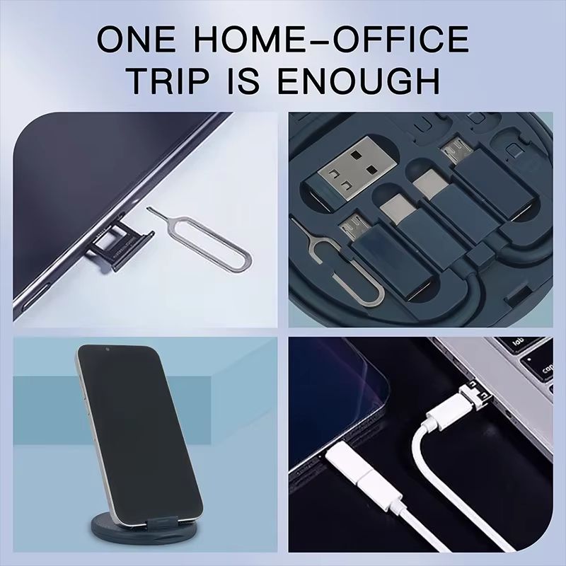 Multi USB Type C to C 60W Charging Adapter Cable Kit USB C to Conversion Lighting Set USB A & Type C to Micro/Type