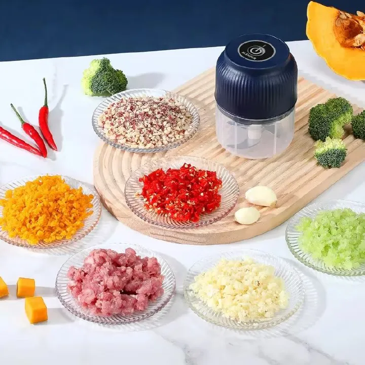 Electric Mini Garlic Chopper USB Meat Grinder Garlic Ginger Vegetable Baby Food Processor Meat Grinder Household Kitchen Tools
