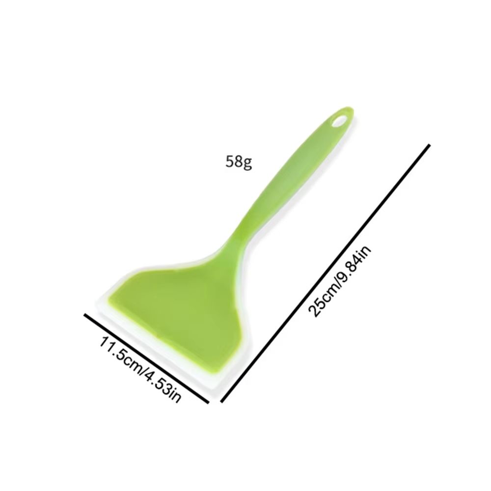 1Pc Silicone Spatula Wide Mouth Non-stick Scraper Steak Beef Egg Cooking Spatula Pancake Baking Tools Kitchen Cooking Shovel