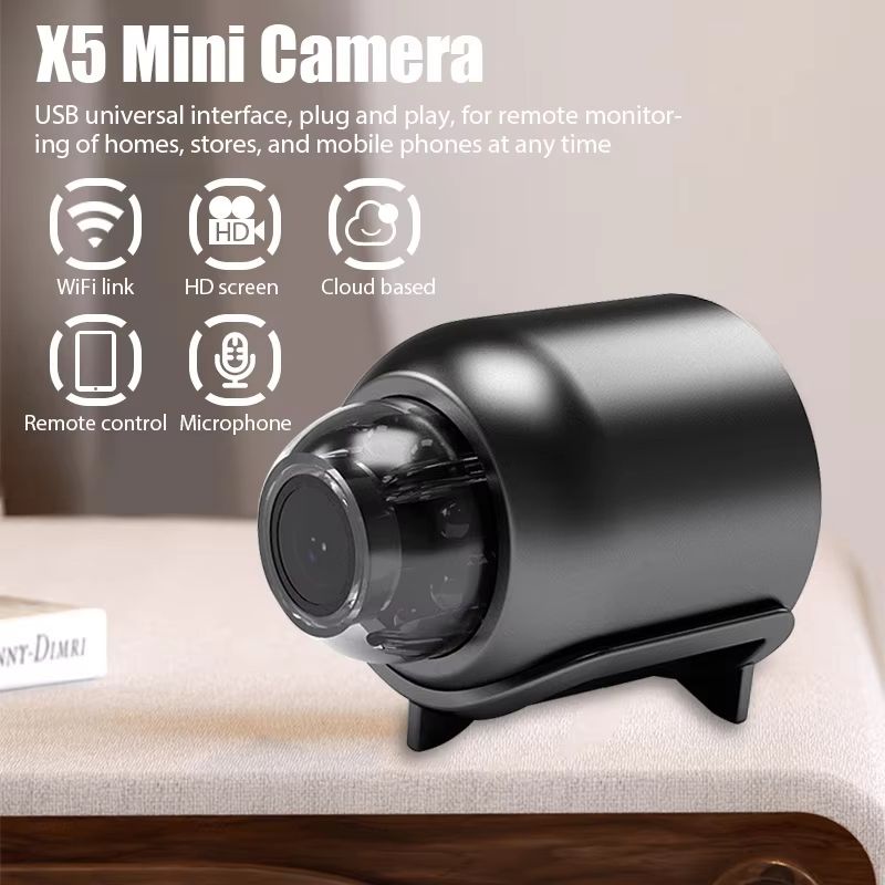 X5 Mini Camera 720P WiFi IP Wireless Video Recorder Security Protection Camera Smart Home Monitoring Camera For Infants And Pets