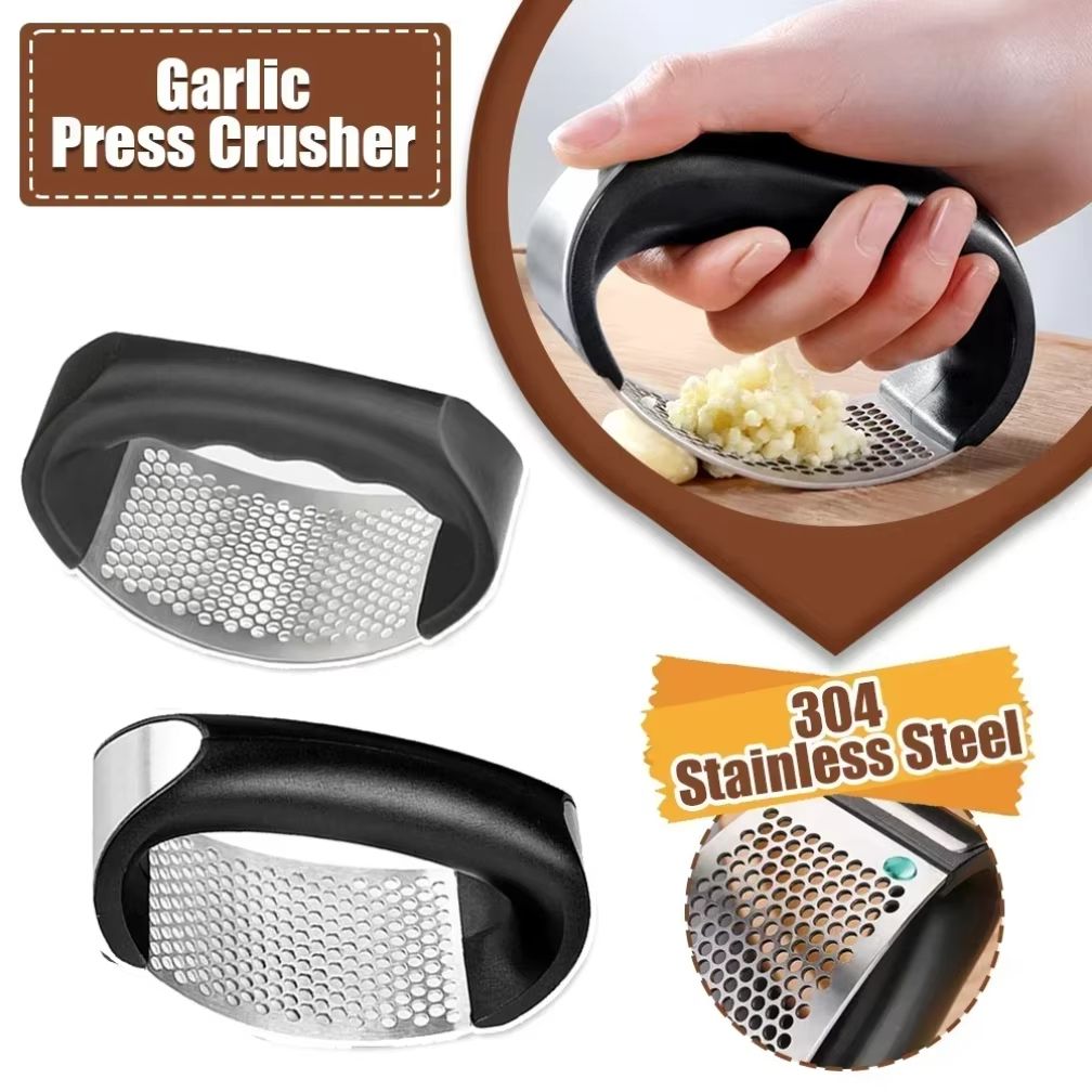 Manual Garlic Chopper Garlic Chopping Tools Fruits and Vegetables Kitchen Gadget Stainless Steel Garlic Press Crusher
