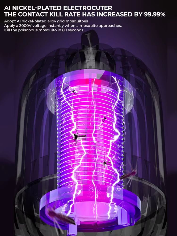 Mosquito Killer Repellent Lamp USB Rechargeable Electric Fly Trap Insect Killer Outdoor Mute Anti Strong Mosquito Lamps Swatter