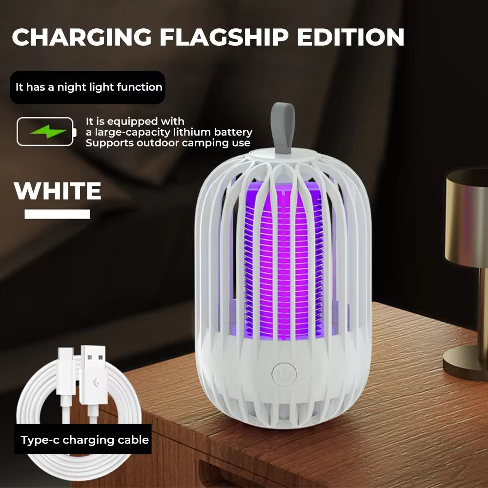 Mosquito Killer Repellent Lamp USB Rechargeable Electric Fly Trap Insect Killer Outdoor Mute Anti Strong Mosquito Lamps Swatter